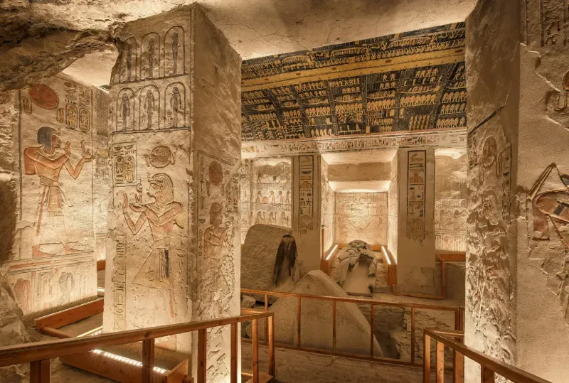Valley of the Kings tomb interior Egypt — Tomb of Ramsis VI 2026