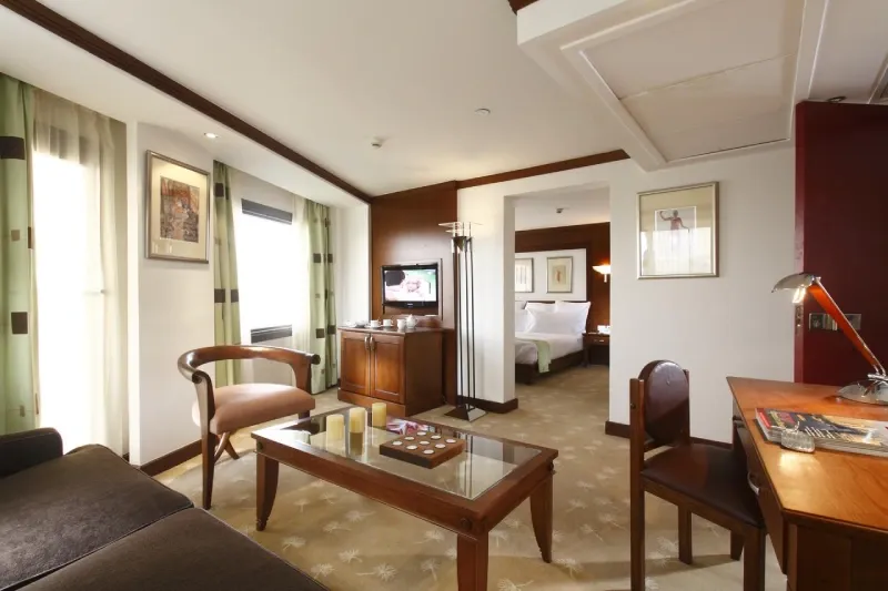 Sonesta Nile Goddess Presidential Suite with private outdoor terrace and separate lounge — 40 square metres, 5-star classic Nile cruise Egypt 2026