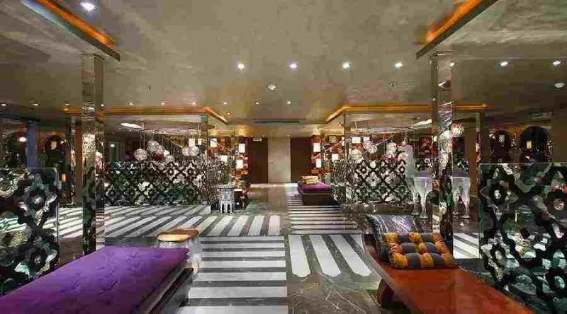 Mövenpick MS Darakum Moroccan-inspired interior — rich textiles, ornate joinery, distinctive design unique on the Nile, luxury Egypt 2026