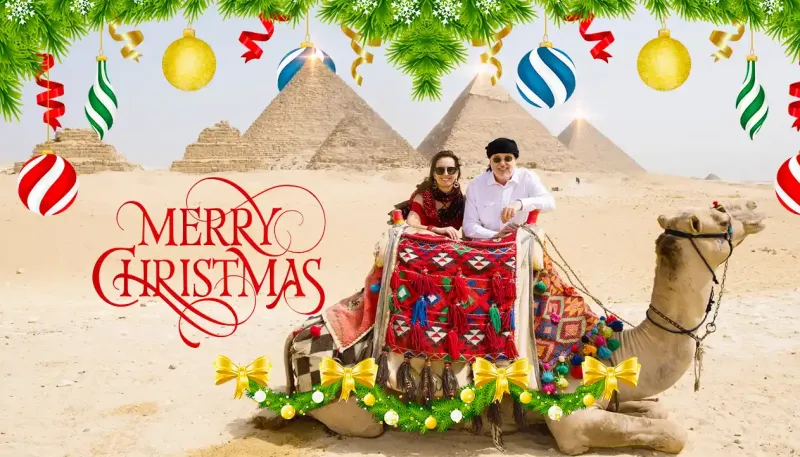 Egypt Christmas Nile cruise — Camel and Pyramids, festive holiday package Best Nile Cruises