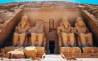 Abu Simbel Great Temple four colossal statues of Ramesses II at dawn Lake Nasser Egypt 2026